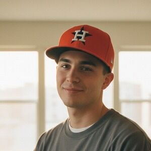 New Era 59FIFTY Houston Astros Baseball Cap Orange MLB Authentic - Size 7 3/8